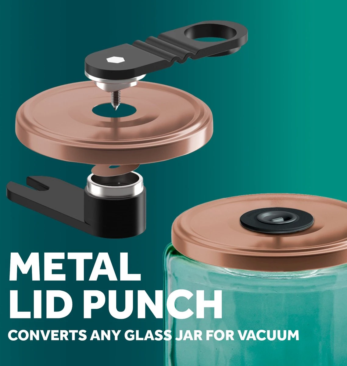 Ensemble Sous Vide Airtender Pour Bocaux Et Bouteilles - étanche - Stockage Des Aliments - Récipient Sous Vide - Bouchon à Vin - Pot De Conserve - Boîte Cadeau 7 Ensemble Sous Vide Airtender Pour Bocaux Et Bouteilles - étanche - Stockage Des Aliments - Récipient Sous Vide - Bouchon à Vin - Pot De Conserve - Boîte Cadeau – Image 7