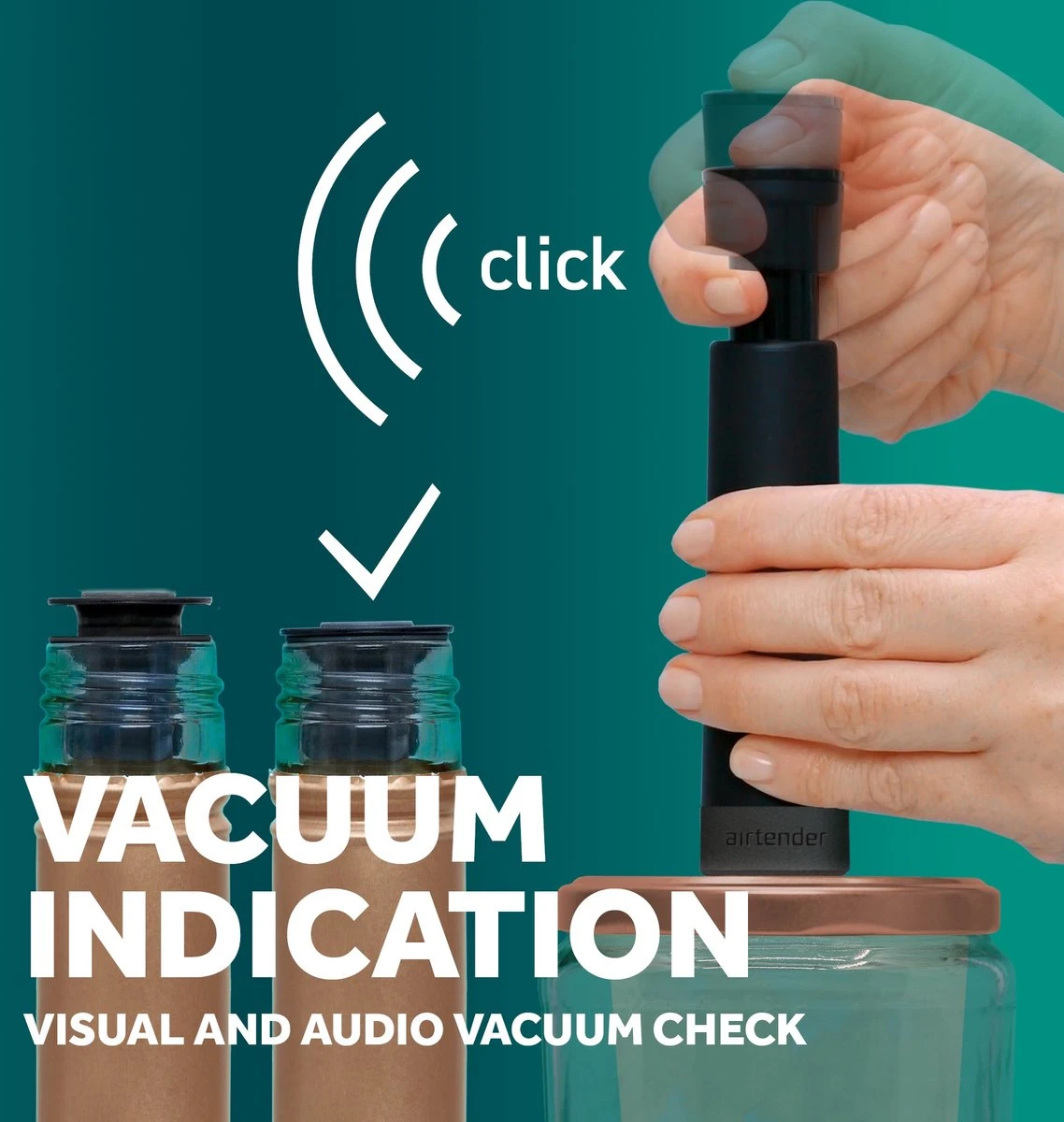 Ensemble Sous Vide Airtender Pour Bocaux Et Bouteilles - étanche - Stockage Des Aliments - Récipient Sous Vide - Bouchon à Vin - Pot De Conserve - Boîte Cadeau 8 Ensemble Sous Vide Airtender Pour Bocaux Et Bouteilles - étanche - Stockage Des Aliments - Récipient Sous Vide - Bouchon à Vin - Pot De Conserve - Boîte Cadeau – Image 8