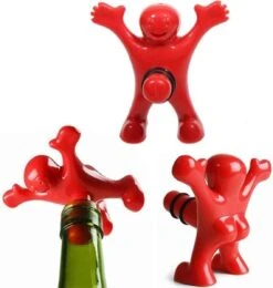 Happy Fred Bouchon De Vin - Vide Caps Vin - Bouchons De Bouteilles De Vin - Stopper Vin - Bouteille Stopper - Bouchon De Vin Drôle - Bouchon De Vin Vide - Rouge -Cuisine Fournitures Magasin 1138x1200 3
