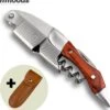 Mmoods Wine Opener - Couteau De Serveur à Rainure Fendue - Couteau Sommelier - Cadeau - Tire-bouchon à Vin