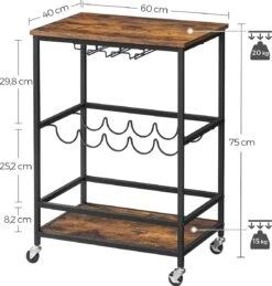 IN.HOMEXL Ashlo - Cave à Vin - Casier à Vin Métal - Bois - Armoire Industrielle - Pour 9 Bouteilles - 113 X 52 X 40 Cm Bois - Marron / Zwart 20 IN.HOMEXL Ashlo - Cave à Vin - Casier à Vin Métal - Bois - Armoire Industrielle - Pour 9 Bouteilles - 113 X 52 X 40 Cm Bois - Marron / Zwart -Cuisine Fournitures Magasin 1143x1200