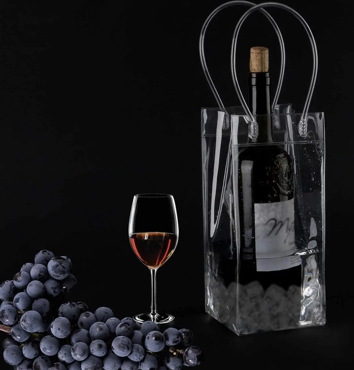 Sac Refroidisseur De Bouteille De Vin Transparent - Refroidisseur De Bouteille De Vin - Sac à Glace 3 Sac Refroidisseur De Bouteille De Vin Transparent - Refroidisseur De Bouteille De Vin - Sac à Glace – Image 3