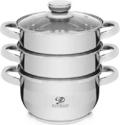 Poêle à Vapeur Meyerhoff Pour Toutes Les Sources De Chaleur 4 Pièces Ø20 Cm 2,5L En Acier Inoxydable