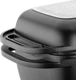 Poêle Professionnelle 2 En 1 Florina Delico Avec Induction Double Face Et Revêtement 2 Couches - Aluminium - 5,1L Noir Mat -Cuisine Fournitures Magasin 1150x1200 1