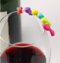 Oiseaux De Marquage En Verre Silicone 6 Pièces - Multicolore - Fête - Étiquette En Verre - Marqueur En Verre -Cuisine Fournitures Magasin 1151x1200 2