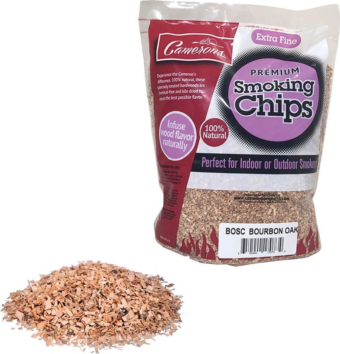Camerons Smoking Chips Bourbon Extra Fine 775 Grammes 1 Camerons Smoking Chips Bourbon Extra Fine 775 Grammes