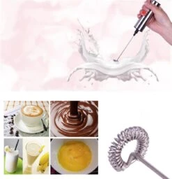 TDR - Mousseur à Lait électrique - Acier Inoxydable - Fonctionne Sur Batterie - Avec Brosse De Nettoyage -Cuisine Fournitures Magasin 1159x1200 6