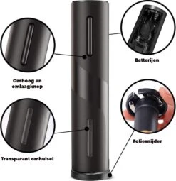 Tire-bouchon électrique De Luxe - Ouvre-bouteille électrique - Tire-bouchon Automatique - Accessoires Pour Le Vin - Y Compris Coupe-capsule - Ouvre-bouteille De Vin - Fonctionne à Piles - Coffret Cadeau - Zwart 12 Tire-bouchon électrique De Luxe - Ouvre-bouteille électrique - Tire-bouchon Automatique - Accessoires Pour Le Vin - Y Compris Coupe-capsule - Ouvre-bouteille De Vin - Fonctionne à Piles - Coffret Cadeau - Zwart -Cuisine Fournitures Magasin 1162x1200 7