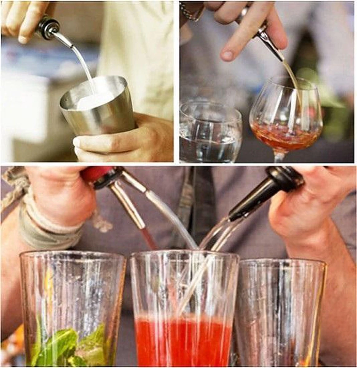 Bec Verseur - Joint En Caoutchouc - Bouchon Verseur - Cocktail - Dîner - Cuisine - Acier Inoxydable - Or Rose - 1 Pièce 2 Bec Verseur - Joint En Caoutchouc - Bouchon Verseur - Cocktail - Dîner - Cuisine - Acier Inoxydable - Or Rose - 1 Pièce – Image 2