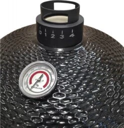 Série Evolve Econ - Barbecue Kamado 24" / 61 CM / XXL - Avec étagères De Table En Bois - Accessoires Gratuits Inclus - Parois En Céramique - Forme D'œuf - Chaleur Directe + Chaleur Indirecte - Ventilation Professionnelle - Thermomètre Intelligent -Cuisine Fournitures Magasin 1164x1200