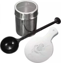 Ensemble De Cappuccino En Acier Inoxydable / épandeur De Cacao / Modèles De Café Outils Barista