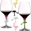 ProductGoods - 6x Marqueurs De Verre Flamants Roses - Décoration De Glas - Marker De Verre - Décoration De Glas - Décoration - Étiquetez Votre Glas