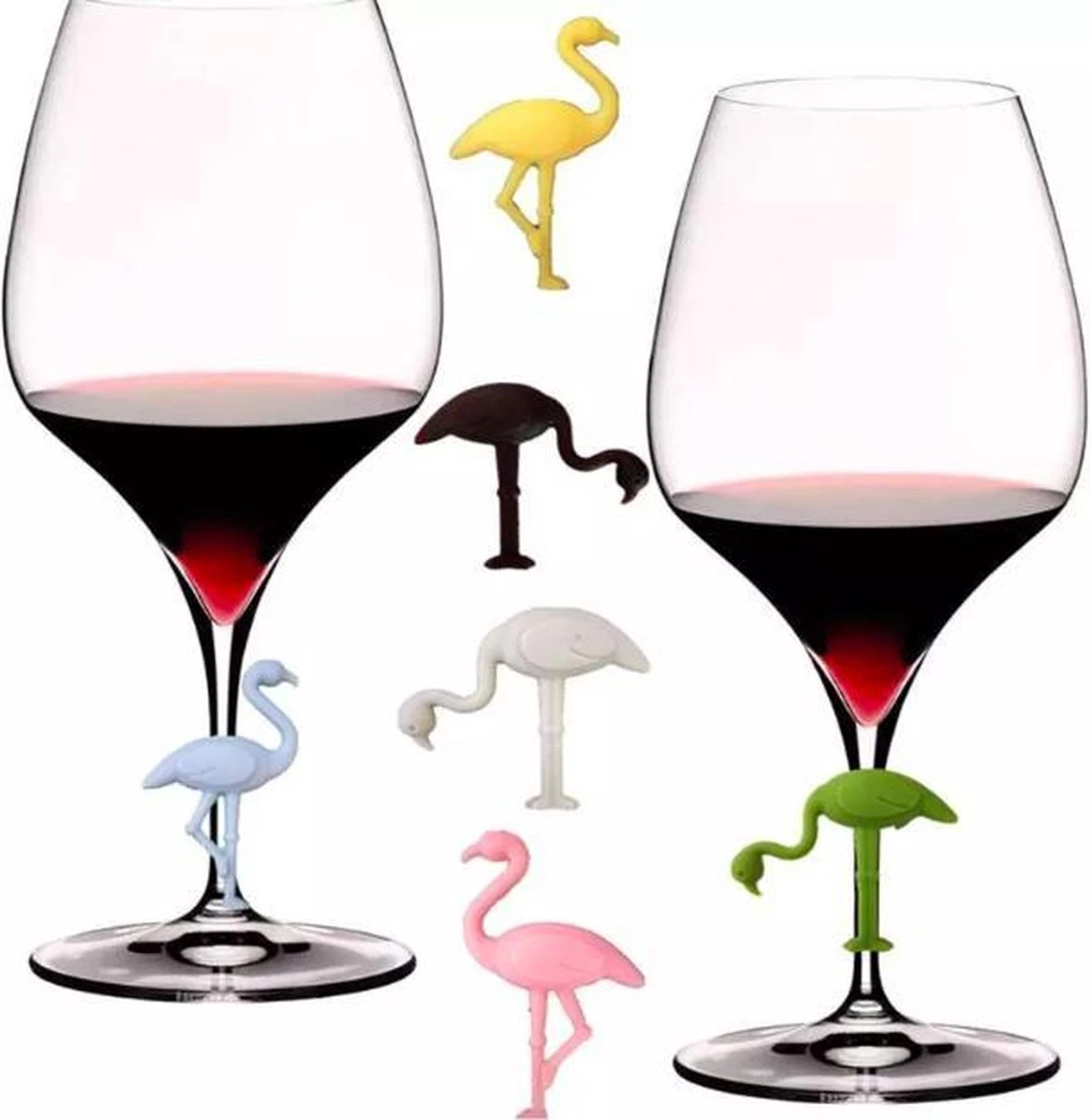 ProductGoods - 6x Marqueurs De Verre Flamants Roses - Décoration De Glas - Marker De Verre - Décoration De Glas - Décoration - Étiquetez Votre Glas 1 ProductGoods - 6x Marqueurs De Verre Flamants Roses - Décoration De Glas - Marker De Verre - Décoration De Glas - Décoration - Étiquetez Votre Glas