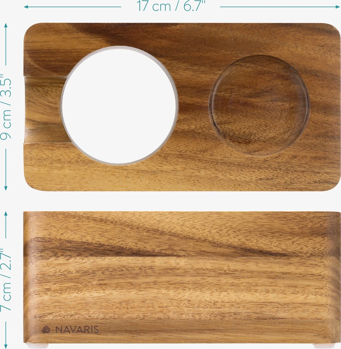 Station De Tassage Navaris En Bois D'acacia - Support Pour Porte-filtre Et Tamper - Ø 51 Mm - Répartition Homogène Du Café Moulu Et De L'espresso 3 Station De Tassage Navaris En Bois D'acacia - Support Pour Porte-filtre Et Tamper - Ø 51 Mm - Répartition Homogène Du Café Moulu Et De L'espresso – Image 3