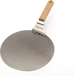 Pelle à Pizza En Acier Inoxydable - Ronde - Pour BBQ Et Four - Spatule à Pizza - Manche En Bois - Outils De BBQ - Ustensiles De Cuisine - 30 Cm De Diamètre
