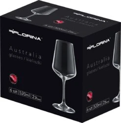 Florina Australia Lot De 6 Verres à Vin Rouge Exclusifs 520 Ml - Aspect Très Luxueux Et élégant - Ne Contient Aucune Substance Nocive -Cuisine Fournitures Magasin 1174x1200 11