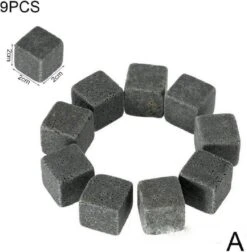 Ensemble De Pierres à Whisky Set - 9 Pièces - Glaçons - Glaçons - Avec Sac De Rangement - Réutilisable - Glaçon - Refroidisseur De Boisson -Cuisine Fournitures Magasin 1178x1200 6