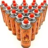 Bouteilles De Gaz Pour Cuisinière Unilight - 16 Pièces - Gaz Butane - Cartouche De Gaz - Bonbonnes De Gaz Butane - Bouteilles De Gaz Pour Réchaud De Camping 16x Bonbonnes De Gaz (forfait Avantage)