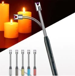 Drphone PS4 - Rotation 360 - Zwart - Briquet Plasma Long électrique Usb - Coupe-vent - Sans Flamme - Briquet Bougie -Cuisine Fournitures Magasin 1188x1200 12