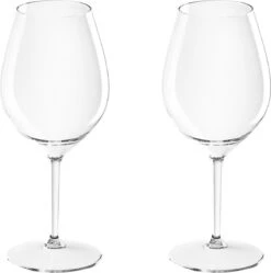 2x Verres à Vin à Vin Witte Ou Rouge 51 Cl / 510 Ml De Plastique Transparent Incassable / Réutilisable - Verres à Vin Amateurs De Vin - Boire Du Vin