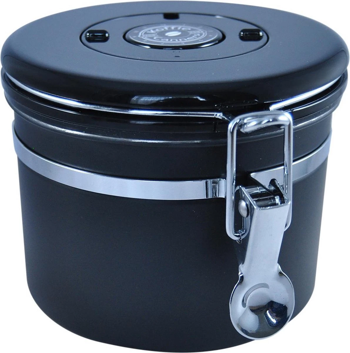 Boîte à Café En étain De Stockage De Café Hermétique Avec Sortie De CO2 250g Noir Mat 1 Boîte à Café En étain De Stockage De Café Hermétique Avec Sortie De CO2 250g Noir Mat