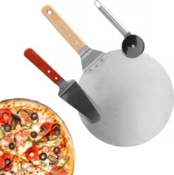 Springos Pizza Scoop - Coupe-pizza - Spatule - 25 Cm - Naturel/ Argent -Cuisine Fournitures Magasin 1192x1200 22