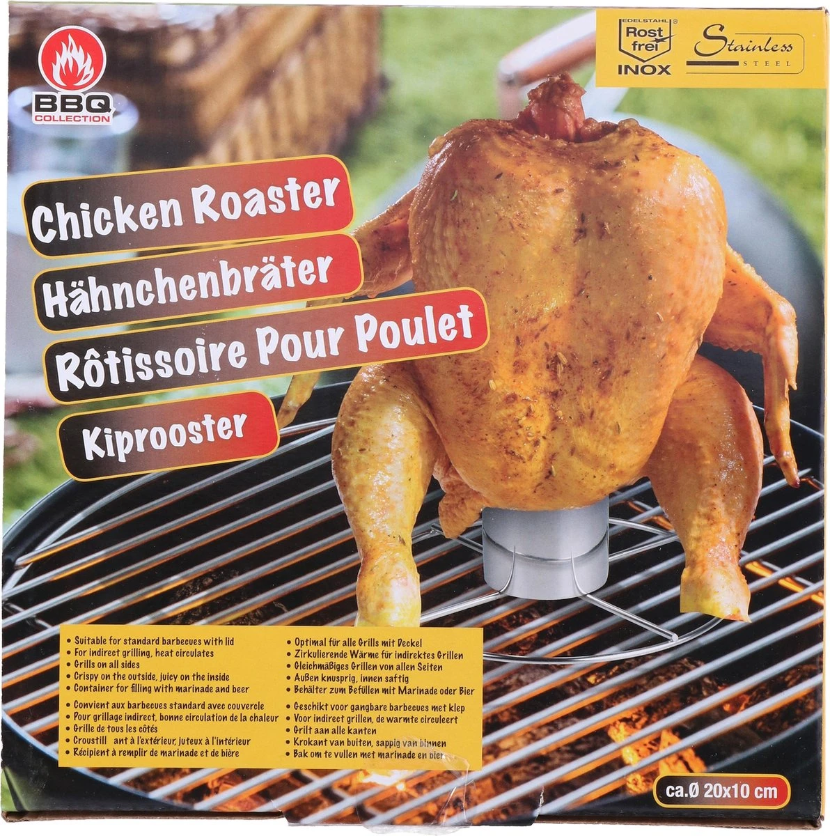 Porte-poulet BBQ ø 20x10cm Bol Liquide Pour Vapeur 3 Porte-poulet BBQ ø 20x10cm Bol Liquide Pour Vapeur – Image 3