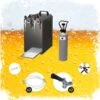 Ensemble Complet - Tireuse à Bière - Coffret à Bière STREAM 80, Refroidisseur à Circulation 2 Lignes Dry Cooler .