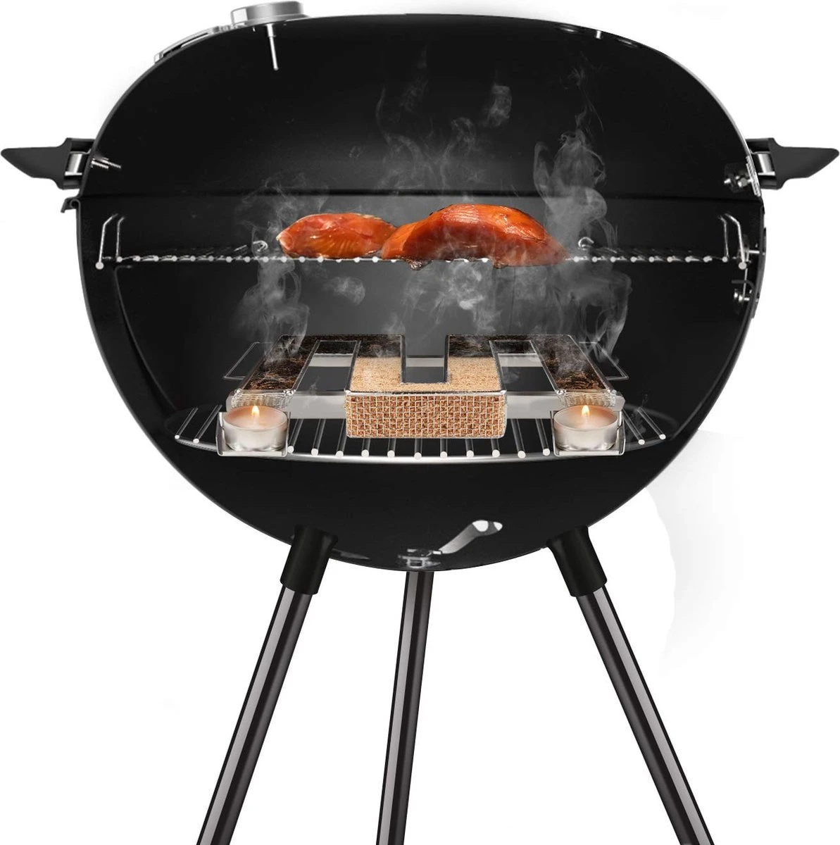 Générateur De Fumée Froide Pour Barbecue - Fumoir Inox En Forme De M - 190 X 225 X 45 Mm - Maille 2 Mm - Fumoir Barbecue Pour 5 à 20 Heures De Fumage - Plus: Crochet Jupe & Farine à Fumée 7 Générateur De Fumée Froide Pour Barbecue - Fumoir Inox En Forme De M - 190 X 225 X 45 Mm - Maille 2 Mm - Fumoir Barbecue Pour 5 à 20 Heures De Fumage - Plus: Crochet Jupe & Farine à Fumée – Image 7