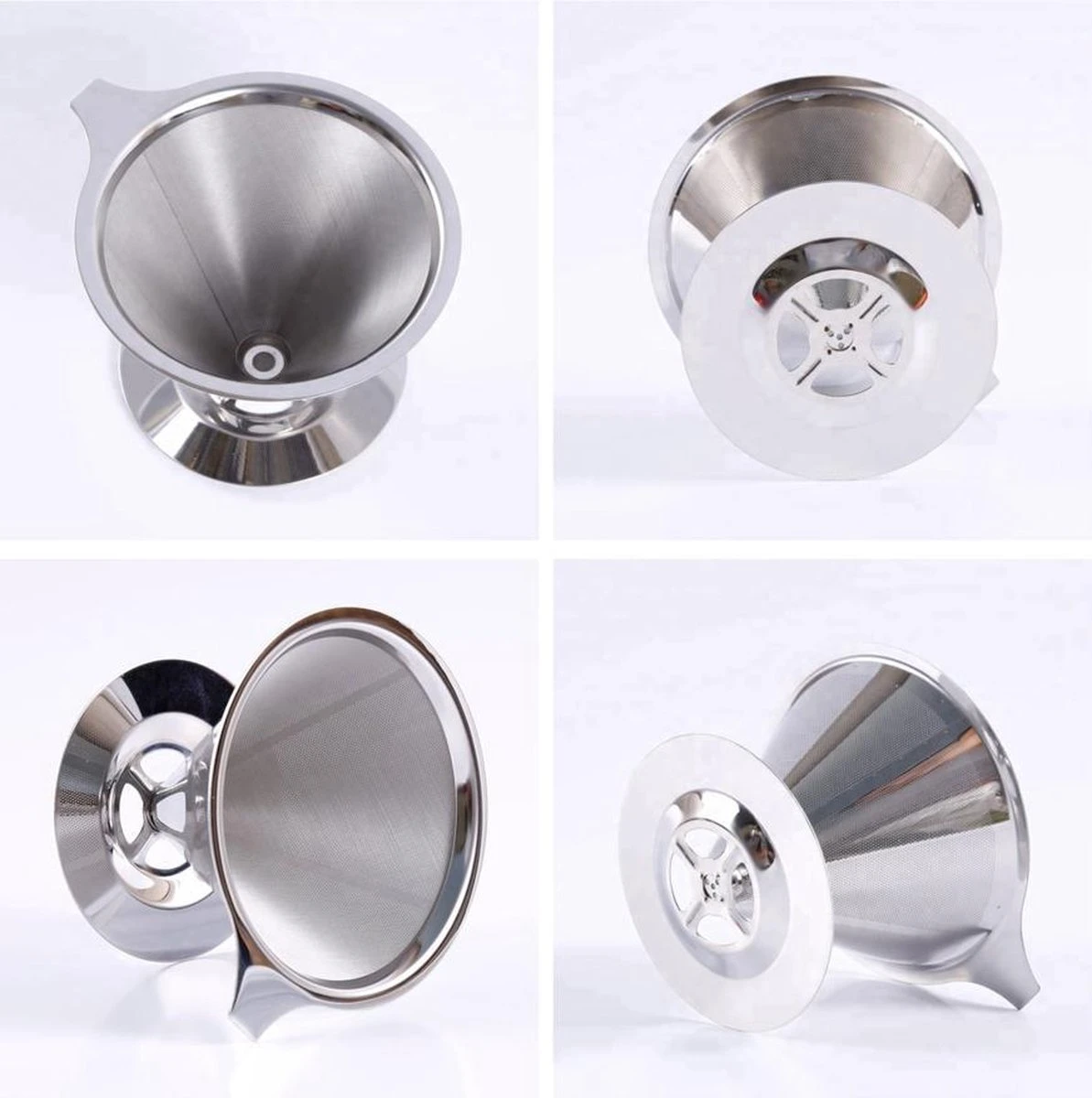 Filtre à Café Réutilisable Avec Cuillère à Café En Acier Inoxydable | Porte-filtre à Café Permanent | Pour Faire Du Café | Le Café Filtre Verse | 1 à 4 Tasses | Filtre à Café Lavable | Filtre à Café De Voyage / Camping 8 Filtre à Café Réutilisable Avec Cuillère à Café En Acier Inoxydable | Porte-filtre à Café Permanent | Pour Faire Du Café | Le Café Filtre Verse | 1 à 4 Tasses | Filtre à Café Lavable | Filtre à Café De Voyage / Camping – Image 8