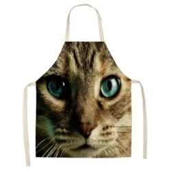 Tablier De Cuisine Avec Chat - Aussi Sympa Comme Cadeau - Tablier De Cuisine - Pour Un Bon Moment En Cuisine