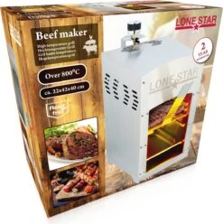 Modèle De Table 'Beefmaker' Pour Barbecue à Haute Température / Barbecue à Gaz - 800 Degrés Celsius - Acier Inoxydable - 42x40x22 21 Modèle De Table 'Beefmaker' Pour Barbecue à Haute Température / Barbecue à Gaz - 800 Degrés Celsius - Acier Inoxydable - 42x40x22 -Cuisine Fournitures Magasin 1196x1200