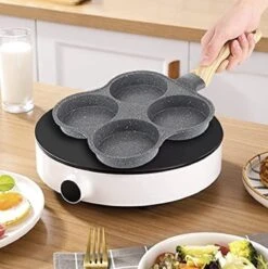 Poêle à Frire à œufs De 4 Tasses, Poêles à Cocottes Antiadhésives En Aluminium Poêle à Omelette Oeuf Poché Burger Pan à Steak Pan à Crêpes Multifonction Pour Cuisinière à Gaz Et à Induction -Cuisine Fournitures Magasin 1196x1200 6