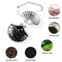 Passoire à Thé En Forme Coquille Y Compris Plaque Goutte à Goutte - Set De 3 Pièces - Oeuf De Thee Pour Le Thé En Vrac - Filtre à Thé Pour Le Thé En Vrac - Boule à Thee -Cuisine Fournitures Magasin 1196x1200 9