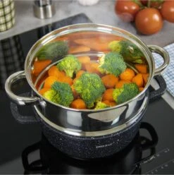 Casseroles Casseroles à Vapeur Set 5 Pièces I Marmite Panier Vapeur Couvercle Ø 22 Cm - 2,5L Inox I Cuiseur Vapeur Riz Cuiseur Vapeur Légumes Cuiseur Vapeur Poissons Et Viandes I Sain Savoureux Économique -Cuisine Fournitures Magasin 1197x1200 5