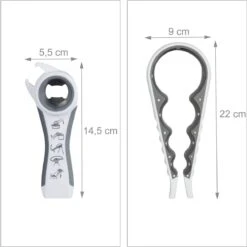 Ensemble Décapsuleur Relaxdays, 2 Pièces - Universel - Ouvre-couvercle - Ouvre-bocal - Ouvre-boîte -Cuisine Fournitures Magasin 1198x1200 32