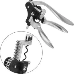 Tire-bouchon Professionnel Premium Black Edition - Ouvre-bouteille - Ouvre-bouteille - Octopus - Tire-bouchon Power Octopus - Zwart/ Grijs -Cuisine Fournitures Magasin 1198x1200 35