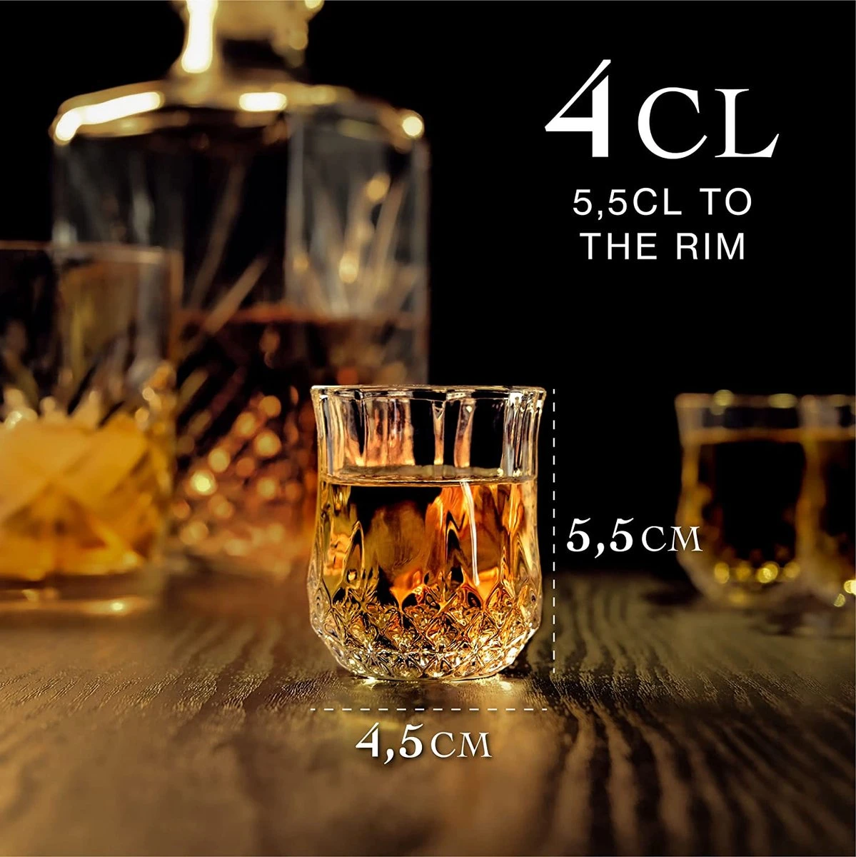 Praknu 6 Verres à Liqueur En Verre Cristal 4 Cl - Passent Au Lave-vaisselle - Stables Grâce Au Fond épais - Design Vintage élégantOuvrir La Boutique Praknu 3 Praknu 6 Verres à Liqueur En Verre Cristal 4 Cl - Passent Au Lave-vaisselle - Stables Grâce Au Fond épais - Design Vintage élégantOuvrir La Boutique Praknu – Image 3