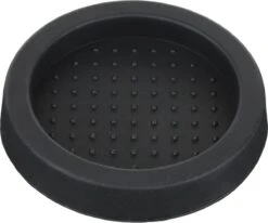 Expresso écarlate | Plateau De Pulvérisation "Puck" En Silicone Alimentaire (antidérapant); également Pour Un Distributeur; Partie D'un Lieu De Travail Professionnel Sur Des Supports D'écran. Noir