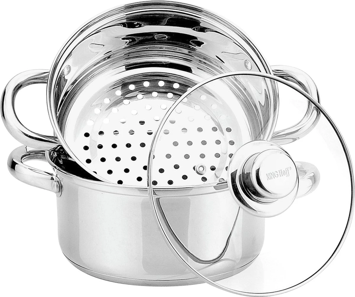 Casseroles Casseroles à Vapeur Set 3 Pièces I Marmite Insert Vapeur Couvercle Ø 18 Cm - 2,5L Inox I Cuiseur Vapeur Riz Cuiseur Vapeur Légumes Cuiseur Vapeur Poisson Et Viande I Sain Savoureux Économique 1 Casseroles Casseroles à Vapeur Set 3 Pièces I Marmite Insert Vapeur Couvercle Ø 18 Cm - 2,5L Inox I Cuiseur Vapeur Riz Cuiseur Vapeur Légumes Cuiseur Vapeur Poisson Et Viande I Sain Savoureux Économique