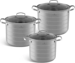 Edënbërg Classic Line - Batterie De Cuisine De Luxe - Acier Inoxydable - 6 Pièces - Fond Sandwich