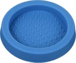 Expresso écarlate | Plateau De Pulvérisation "Puck" En Silicone Alimentaire (antidérapant); également Pour Un Distributeur; Partie D'un Lieu De Travail Professionnel Sur Des Supports D'écran. Bleu
