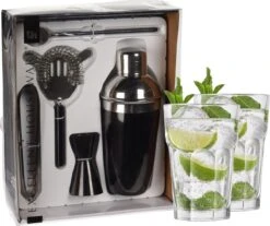 Excellent Houseware 5 Pièces Avec 4x Verres à Mojito 410 ML