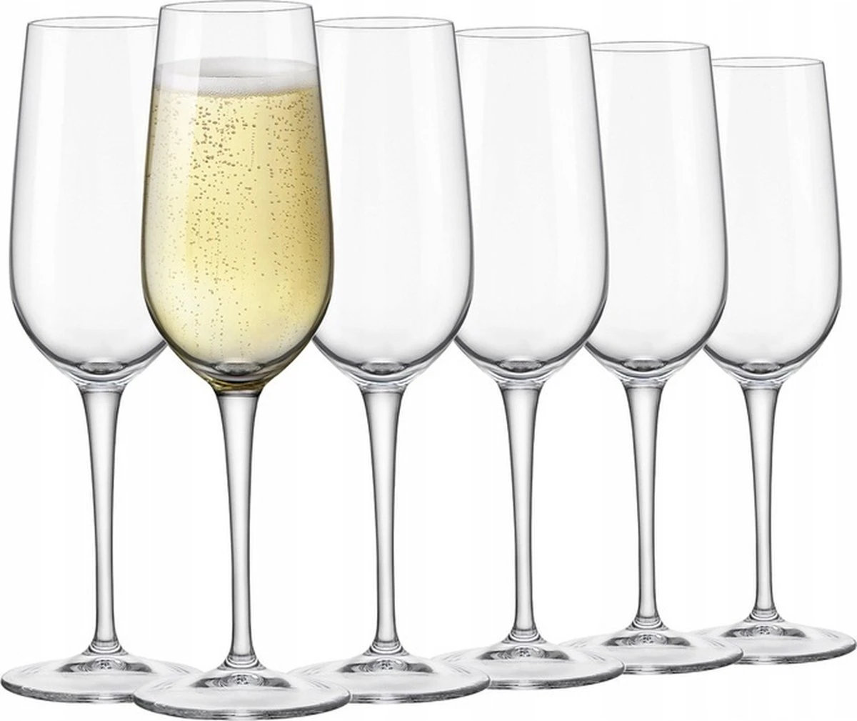 Verres à Champagne Bormioli Rocco 6 Pièces - Coupe à Champagne - Verres à Champagne - Qualité Italienne - Série Inventa - 210ML 4 Verres à Champagne Bormioli Rocco 6 Pièces - Coupe à Champagne - Verres à Champagne - Qualité Italienne - Série Inventa - 210ML – Image 4
