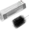 VONROC BBQ Tube De Fumée/Tube De Fumage - Acier Inoxydable - Incl. Brosse De Nettoyage