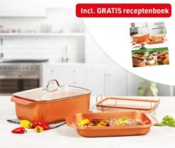 Livington Copperline WonderCooker - Ensemble De Cuisine 14 En 1 - Casserole, Poêle à Griller, Mijoteuse Et Plus - Ensemble De Cuisine Pour Tous Les Types De Cuisinières, Y Compris L'induction -Cuisine Fournitures Magasin 1200x1014 6