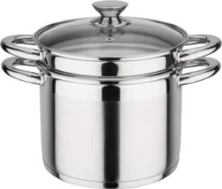 GSW Treviso - Cuiseur à Pâtes En Acier Inoxydable - 7 L - Toutes Les Sources De Chaleur, Y Compris L'induction