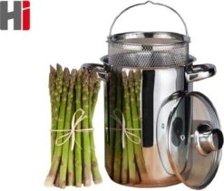 Poêle à Asperges Haushalt En Acier Inoxydable Avec Couvercle En Verre - 21 Cm - 4 Litres -Cuisine Fournitures Magasin 1200x1023 1