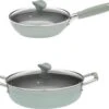 Primecook - Ensemble De Casseroles 'Anna' - Cocotte Ø 28 Cm - Poêle à Frire Ø 24 Cm Avec Couvercles - Sans PFAS - Induction