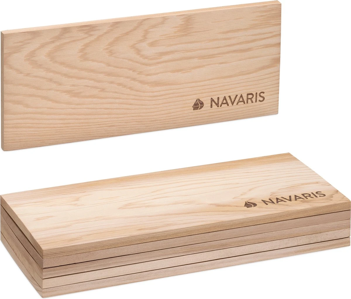 Navaris 6x Bois à Fumer Pour Barbecue - Set De 6 Planches à Fumer En Bois - 35x14 Cm - En Bois De Cèdre 1 Navaris 6x Bois à Fumer Pour Barbecue - Set De 6 Planches à Fumer En Bois - 35x14 Cm - En Bois De Cèdre